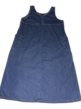 Vintage Cottagecore Baccini Denim A Line Maxi Dress Size 24W